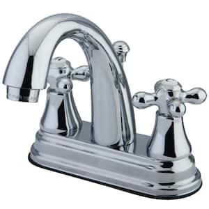 English Vintage 4 in. Centerset 2-Handle Bathroom Faucet in Chrome