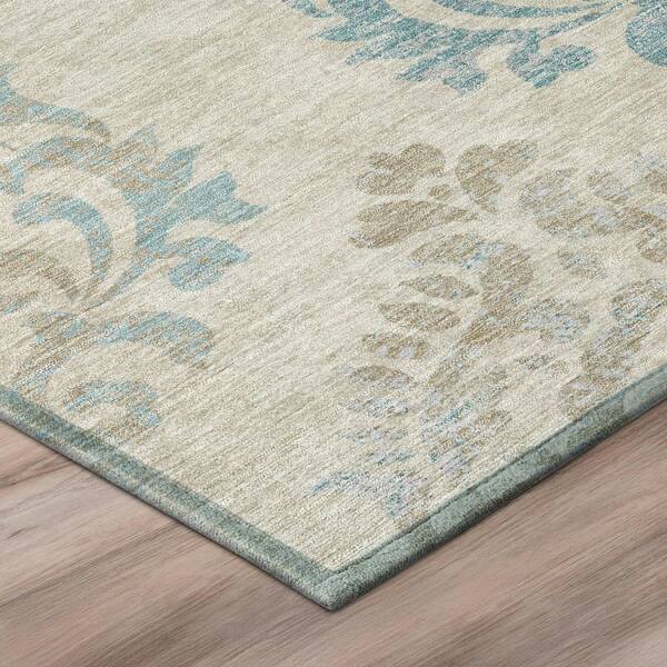 Chantille Machine Washable Indoor/Outdoor Abstract ACN3148 Linen 2 ft. x 7 ft. Runner Rug