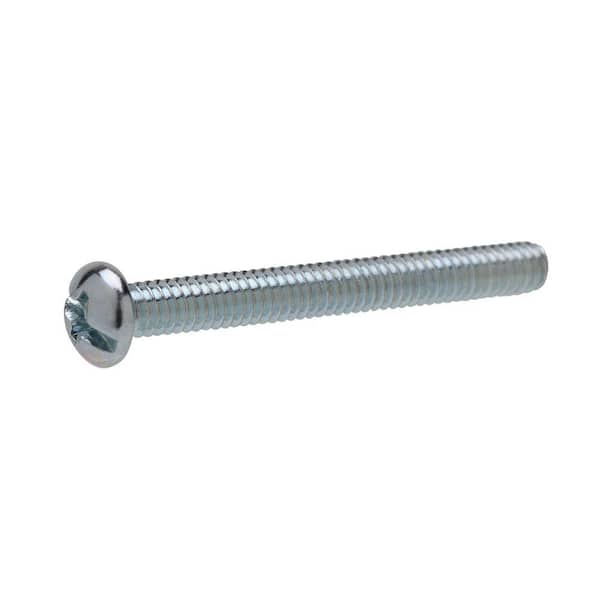 Crown Bolt 1/4 in.-20 x 1-3/4 in. Phillips-Slotted Round-Head Machine Screws (2-Pack)