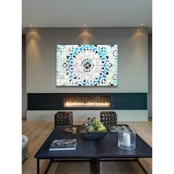 40 in. H x 60 in. W "Kenitra" by Parvez Taj Printed White Wood Wall Art