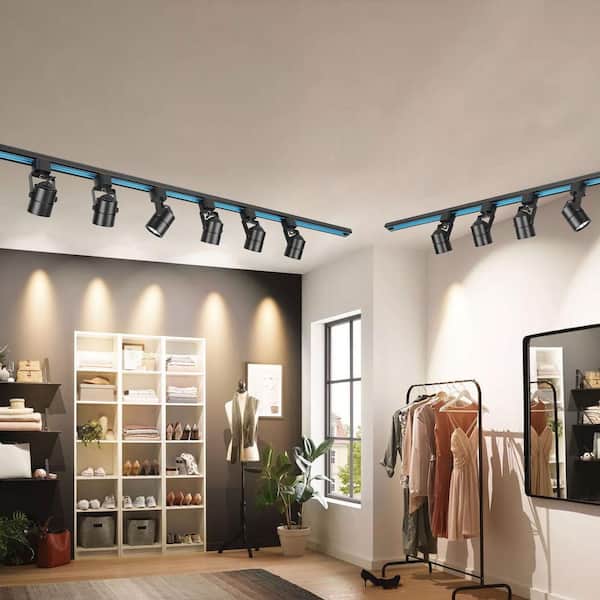 LED Track Lighting Connector Head 6.5 Watt 3000K 470lm Warm White Dimmable H Type Track Light for Accent Retail 12 Pack