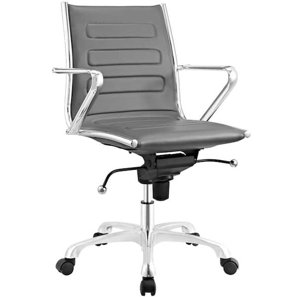 MODWAY Ascend Mid Back Office Chair in Gray