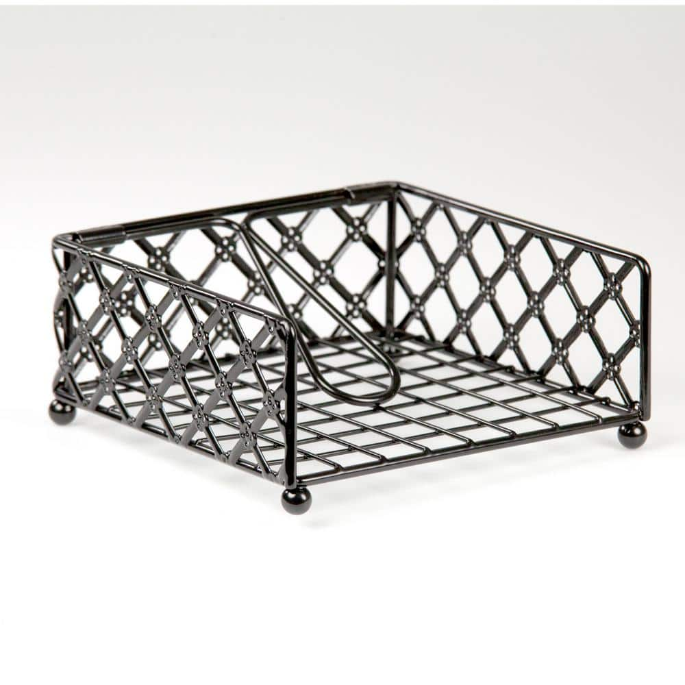 Black Aged Galvanized Metal Napkin Holder