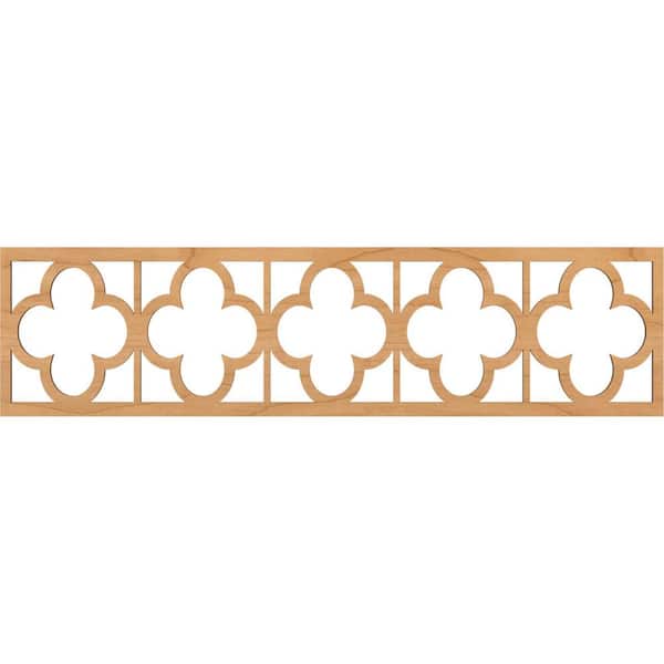 Ekena Millwork Woodall Fretwork 0.25 in. D x 47 in. W x 12 in. L Maple Wood Panel Moulding