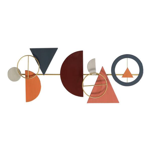 HomeRoots 41" Glossy Abstract Metal Centerpiece