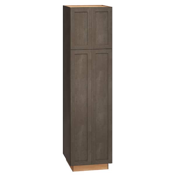 QuickShip Cottage 24 in. W x 24 in. D x 96 in. H Assembled Plywood Shaker 2-Door Pantry Kitchen Cabinet in Fieldstone