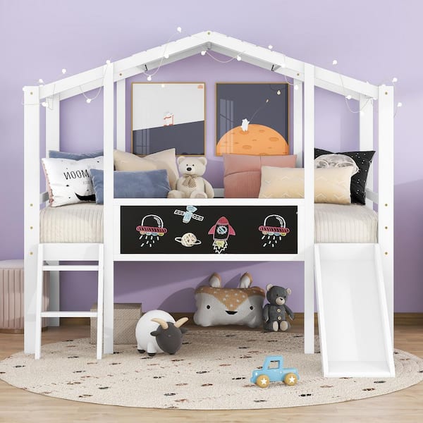 Harper and bright designs deals loft bed with slide