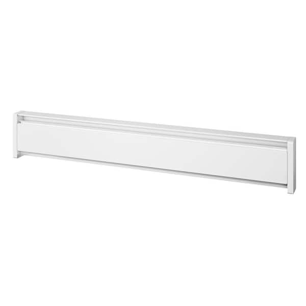 59 in. 240/208-volt 1,000/750-watt SoftHeat Hydronic Electric Baseboard Heater in White
