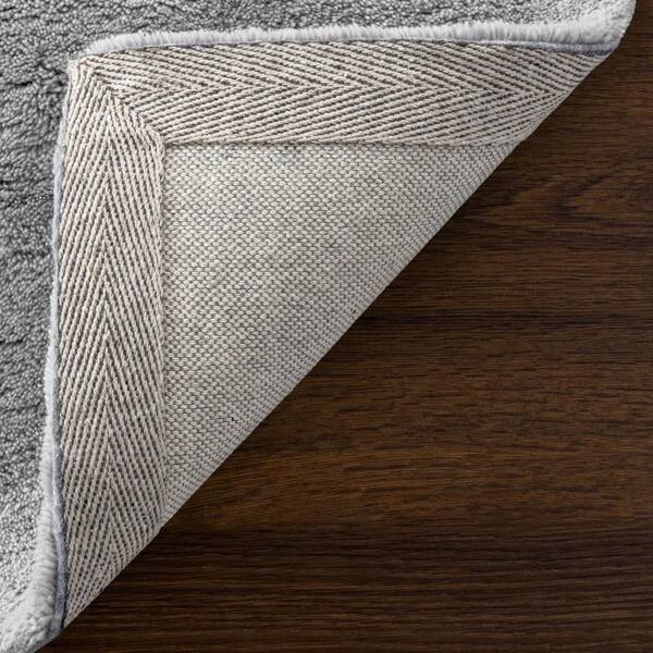 RUGS USA Gaia New Zealand Wool Shag Grey 6 ft. x 9 ft. Indoor Area
