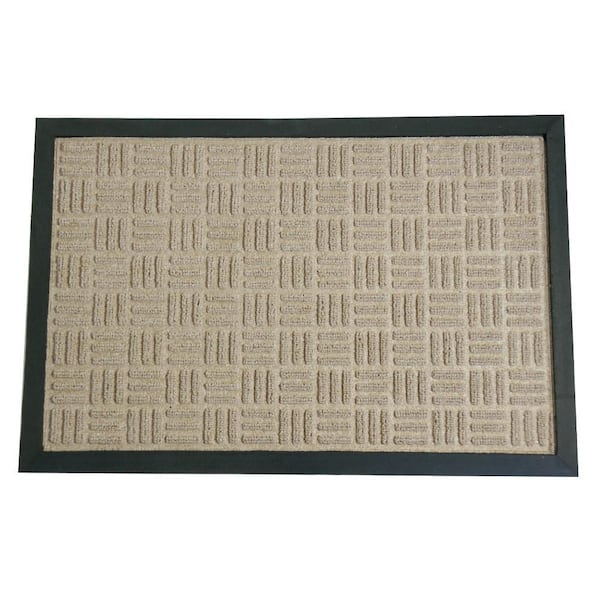 Wellington Carpet Doormat Tan 48 in. x 72 in. Rubber Carpet Mat