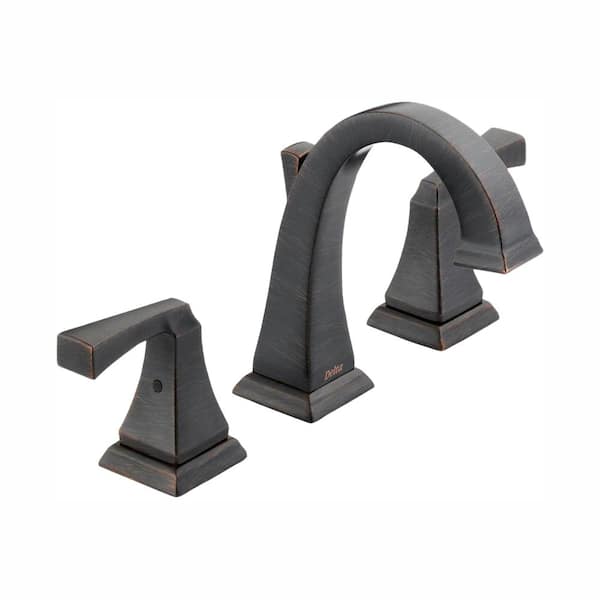 Delta Dryden 8 in. Widespread 2-Handle Bathroom Faucet with Metal Drain Assembly in Venetian Bronze