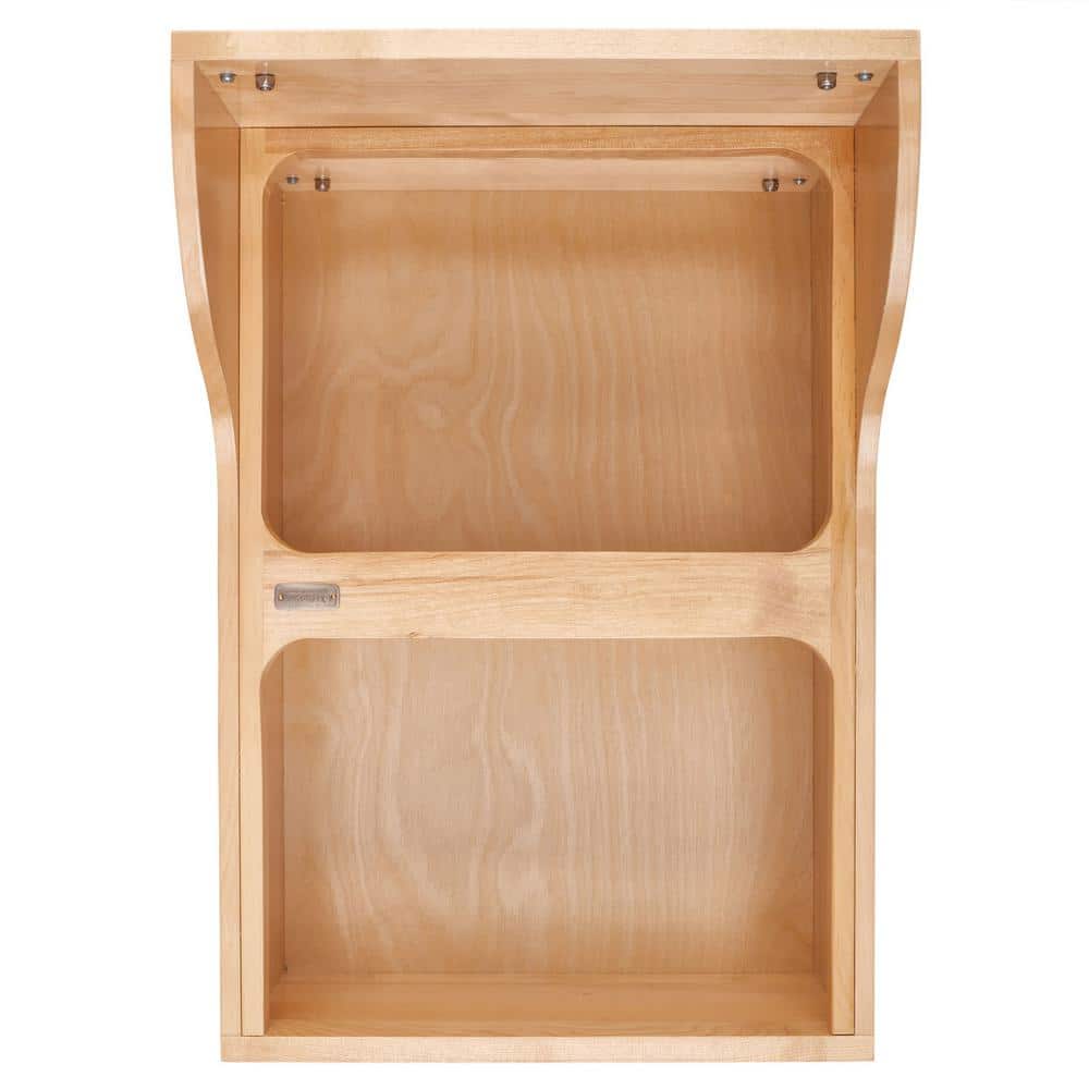 Natural Maple Dual Pull-Out Trash Can with Soft-Close Slides