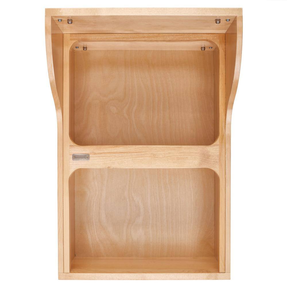 Natural Maple Dual Pull-Out Trash Can with Soft-Close Slides