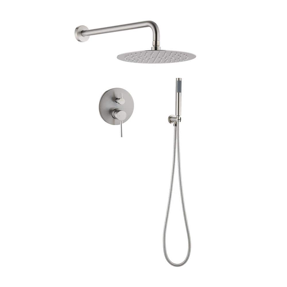 Maincraft 1Spray 10 in. 2 GPM Wall Mount Dual Shower Heads with