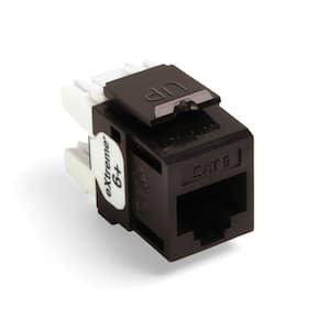 QuickPort Extreme CAT 6 Connector with T568A/B Wiring, Brown