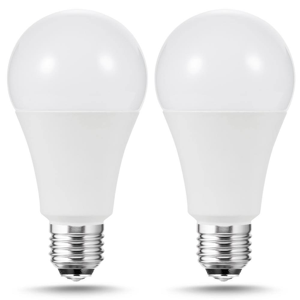 YANSUN 50-Watt/100-Watt/150-Watt Equivalent A21 3-Way LED Light Bulb in Daylight 5000K (2-Pack) -  XP03503E26D-2