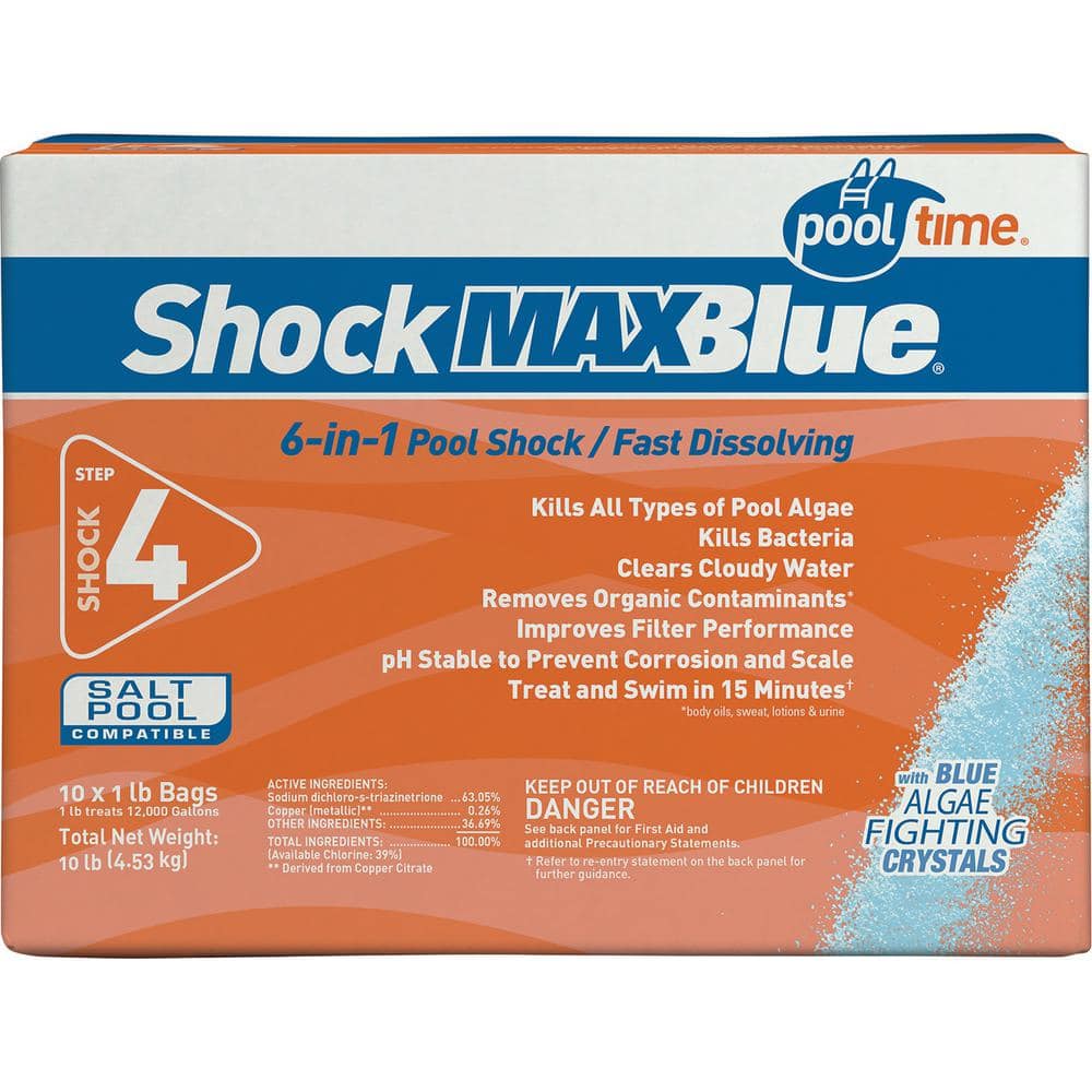 Pool Time MAXBlue2 10 lbs. Shock (10-Pack) 30010PTM - The Home Depot