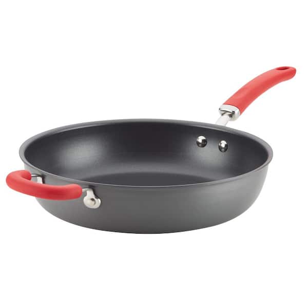https://images.thdstatic.com/productImages/d30985f8-a8d3-4085-a196-cbd1e0d627fb/svn/gray-with-red-handle-rachael-ray-skillets-80180-64_600.jpg