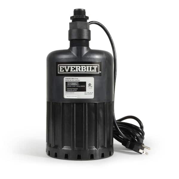 Everbilt 1/2 HP Waterfall Submersible Utility Pump SUP80-HD - The Home Depot