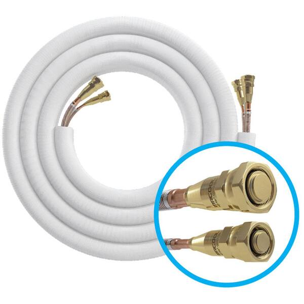 MRCOOL 25 ft. 1/4 in. x 1/2 in. Line Set for DIY 9K, 12K and 18K DIY25-1412  - The Home Depot