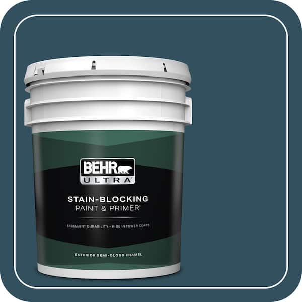 BEHR ULTRA 5 gal. #540F-7 Velvet Evening Semi-Gloss Enamel Exterior Paint & Primer