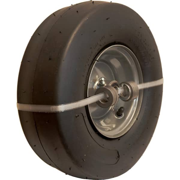 HI-RUN, Wheelbarrow Tire Assembly, Rib, 5/8in. bearings, Tire Size