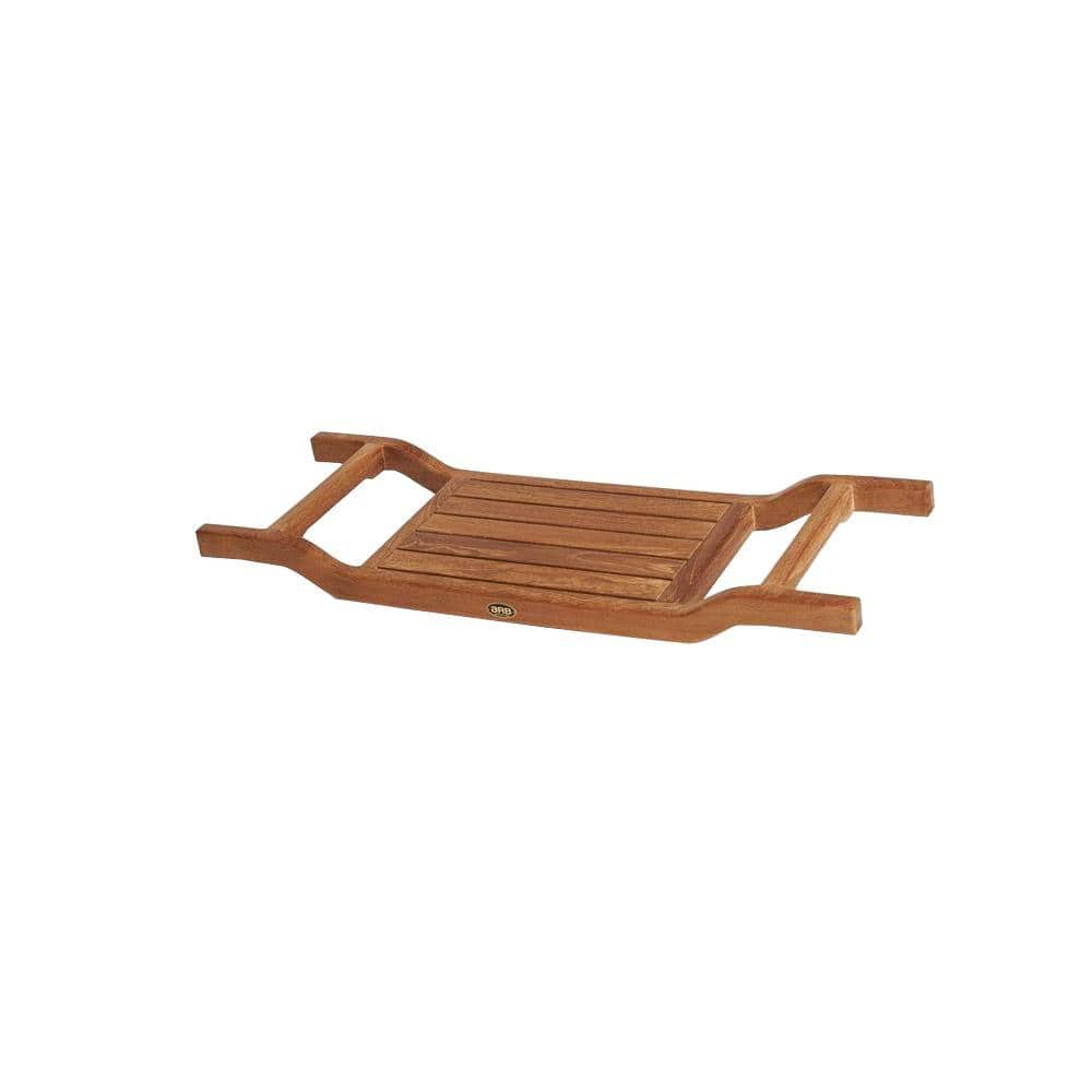 31.5 in. x 12.25 in. Bathtub Caddy in Natural Teak