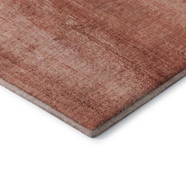 Mayfield Premium Machine Washable Indoor/Outdoor Geometric AMF627 Terracotta 1 ft. 8 in. x 2 ft. 6 in. Area Rug