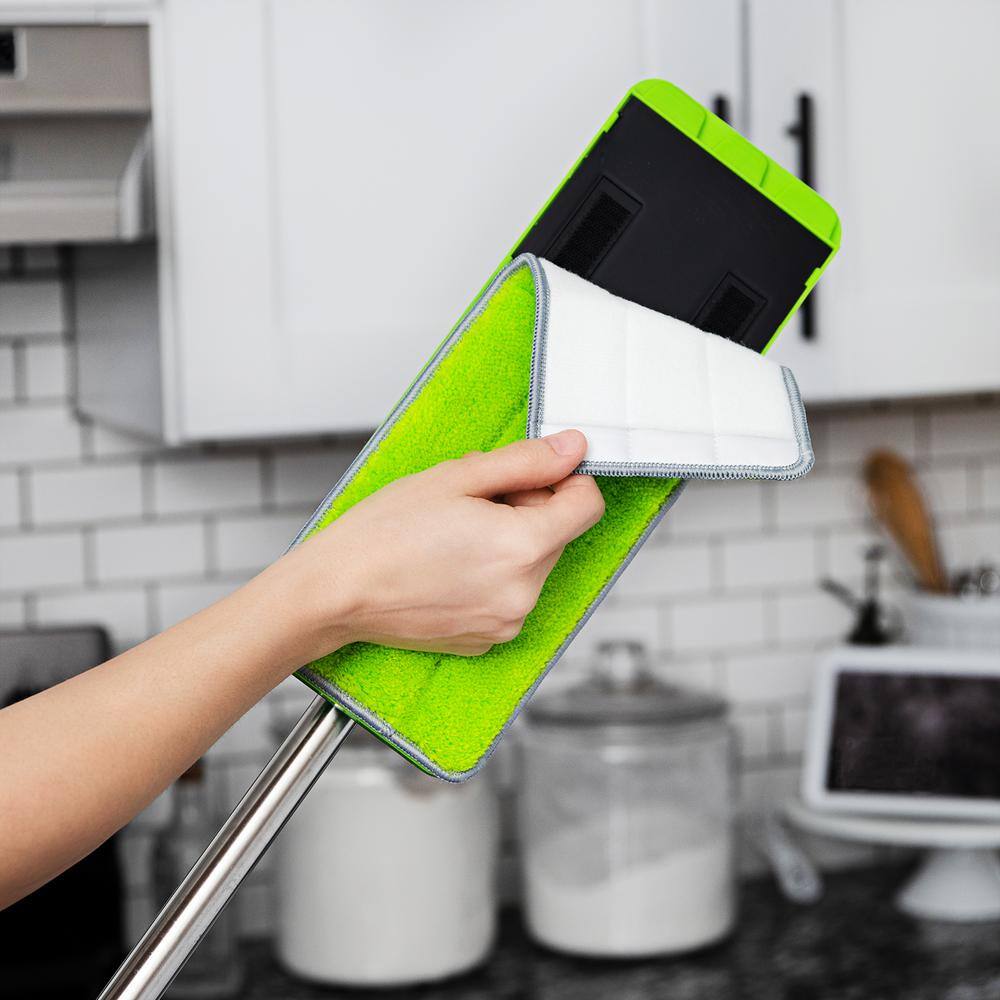 Libman Green Microfiber Mop with Dual Chamber Bucket System