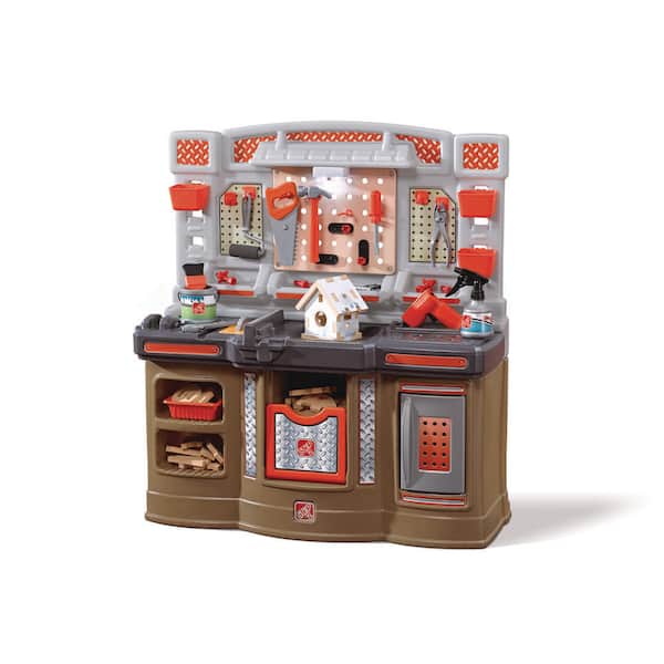 Step2 Big Builders Pro Kids Workshop with 45-Piece Play Tool