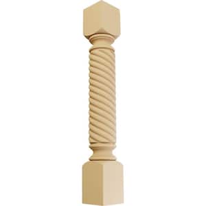 5 in. x 5 in. x 35-1/2 in. Unfinished Alder Hamilton Rope Cabinet Column