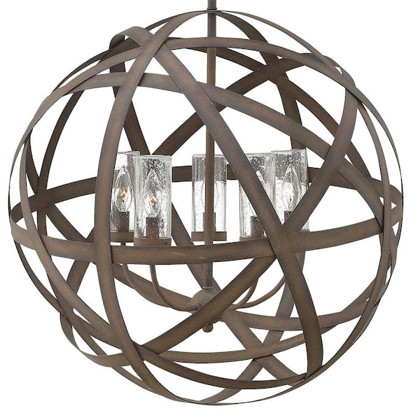 HINKLEY - Carson Vintage Iron 5-Light Outdoor Chandelier