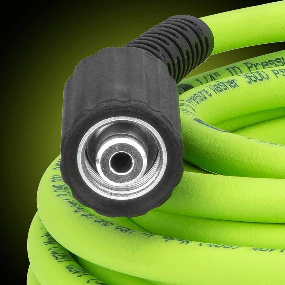 Flexzilla Green 1/4 in x 50 ft Pressure Washer Hose with M22 Fittings