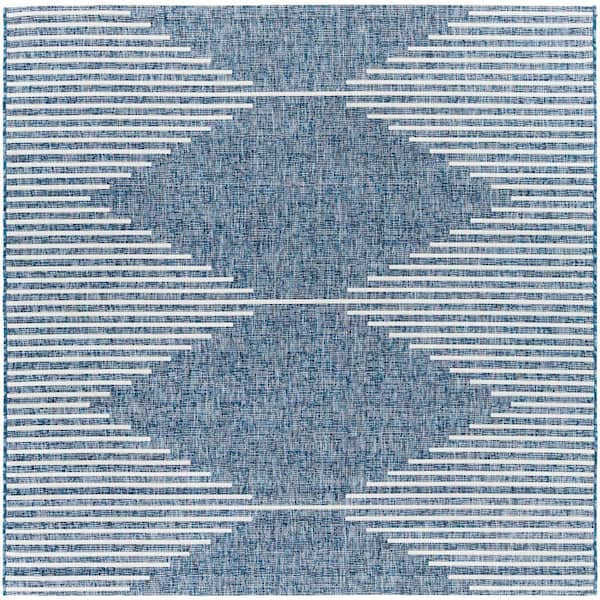Peroti Navy 7 ft. 10 in. Square Indoor/Outdoor Area Rug