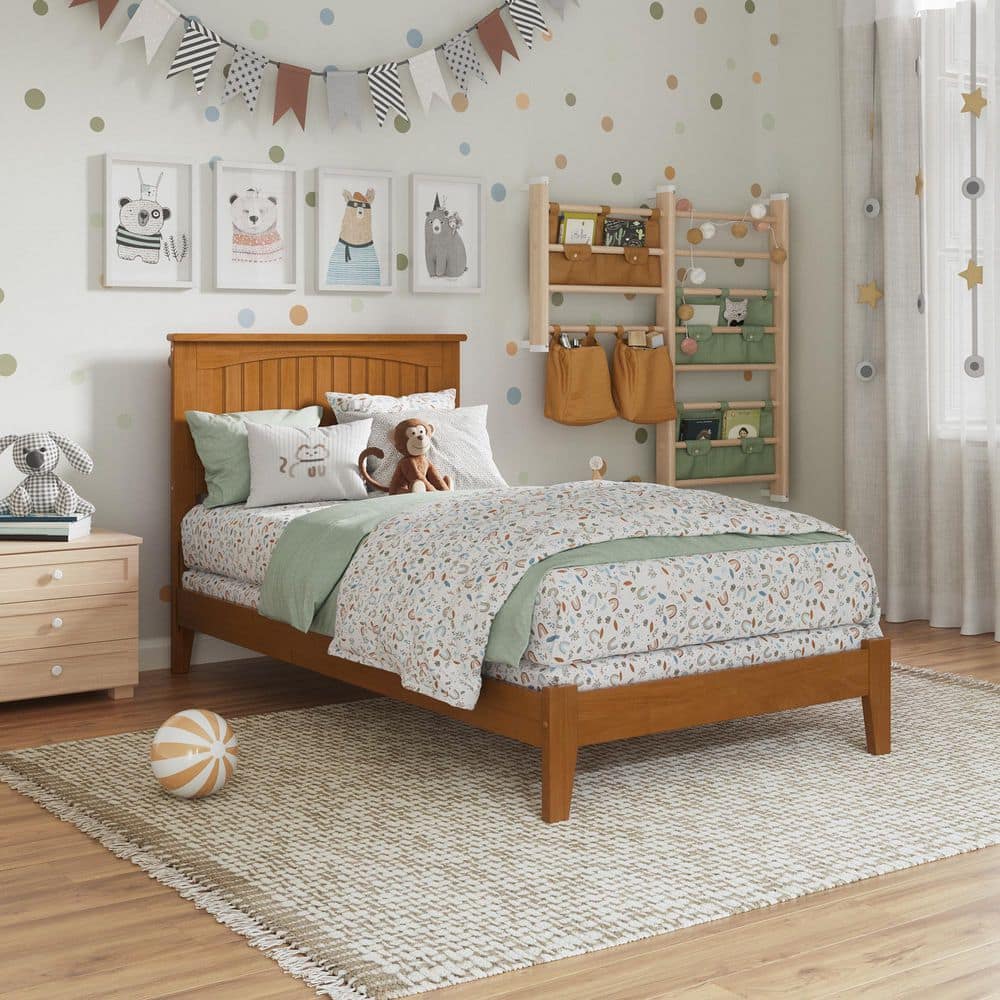 AFI Nantucket Light Toffee Natural Bronze Solid Wood Frame Twin