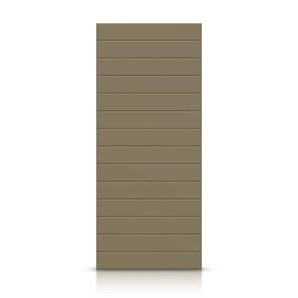 CALHOME 24 in. x 84 in. Hollow Core Olive Green Stained Composite MDF Interior Door Slab