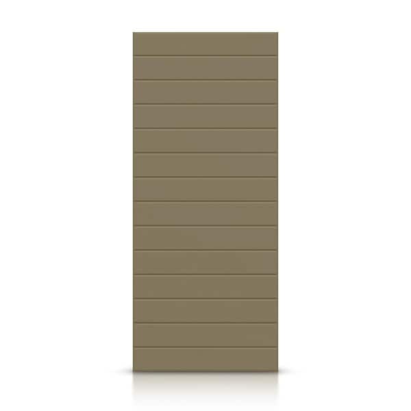 CALHOME 30 in. x 96 in. Hollow Core Olive Green Painted Composite MDF Interior Door Slab
