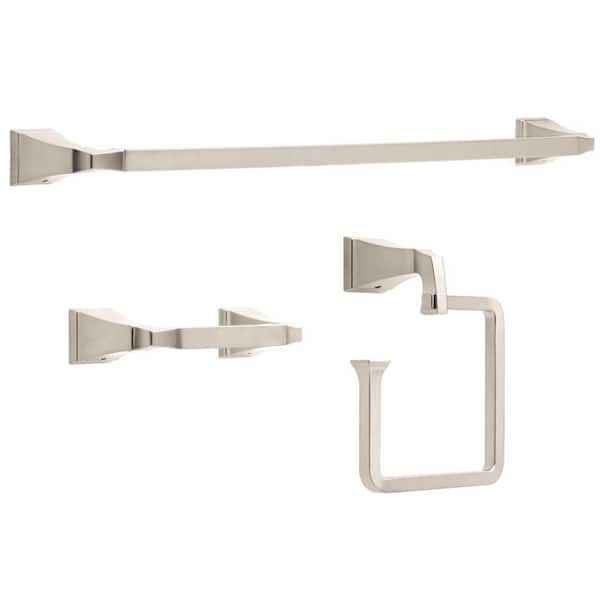 Dryden 3-Piece Bath Hardware Set in Stainless Steel
