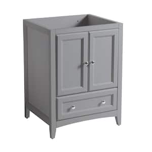 Oxford 24 in. W Traditional Bath Vanity Cabinet Only in Gray