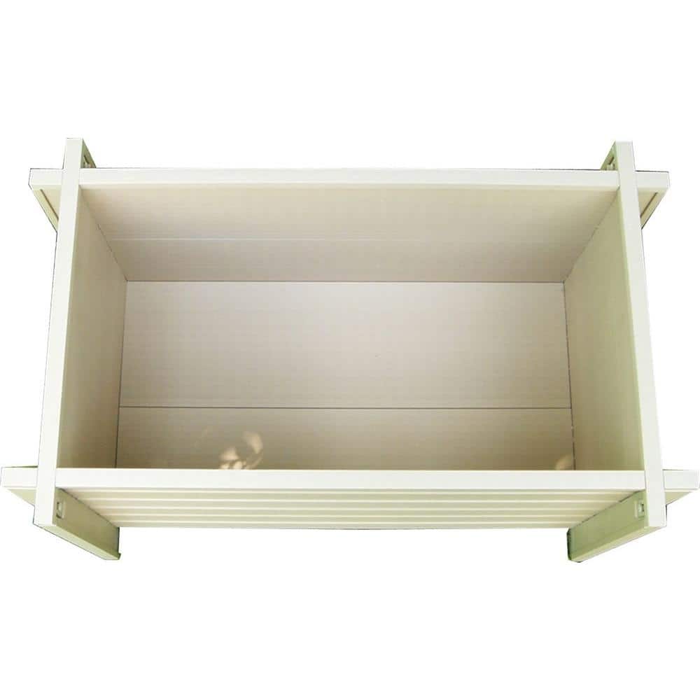 Beige Eco-Friendly 30" Wide Rectangular Planter