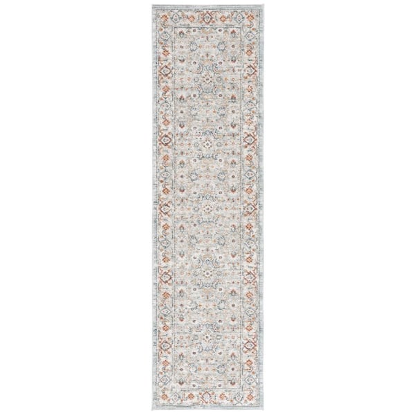 SAFAVIEH Avalon 2 ft. x 8 ft. Ornate Distressed Border Runner Rug