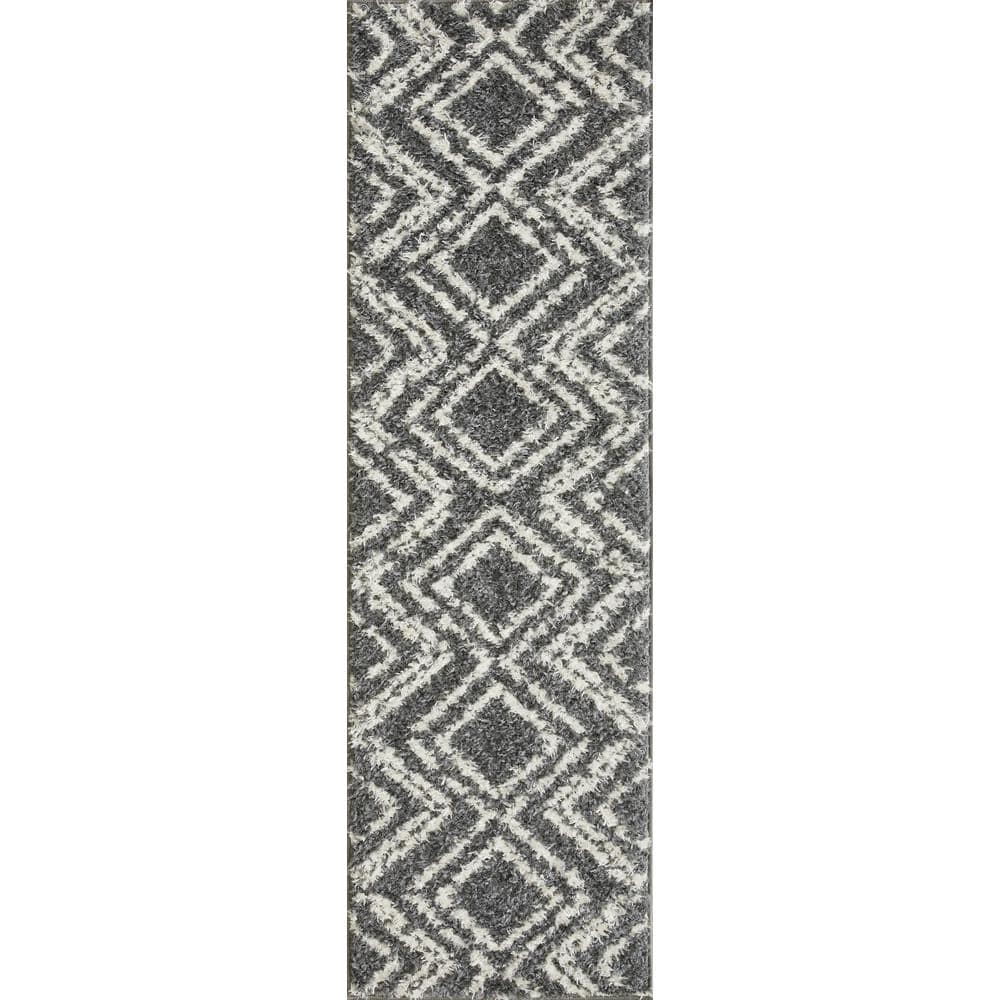 Vemoa Armeley Blue 2 ft. x 6 ft. 7 in. Geometric Polyester Runner Rug price history on PriceWatchPro