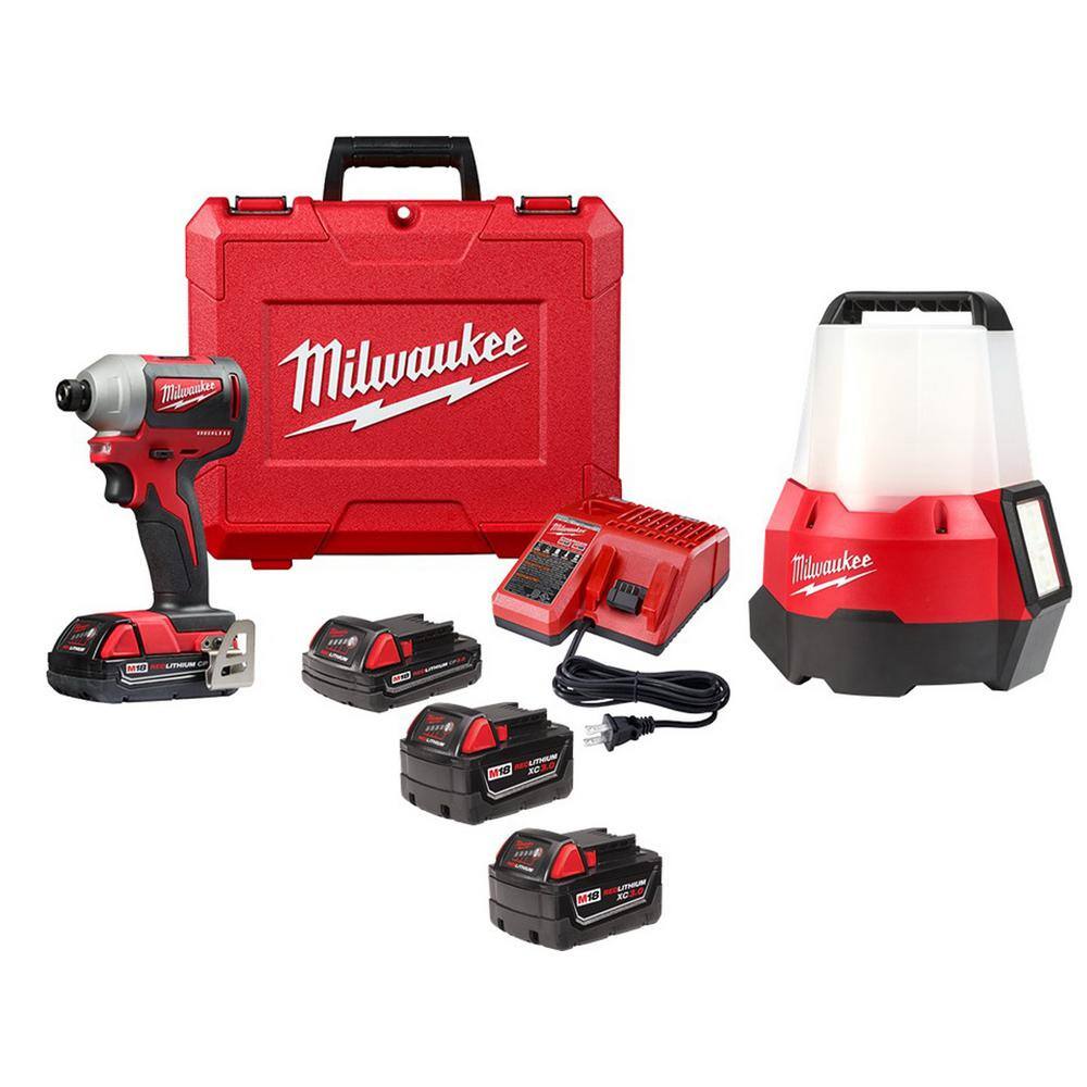 Milwaukee M18 18V LithiumIon Brushless Cordless 1/4 in. Impact Driver
