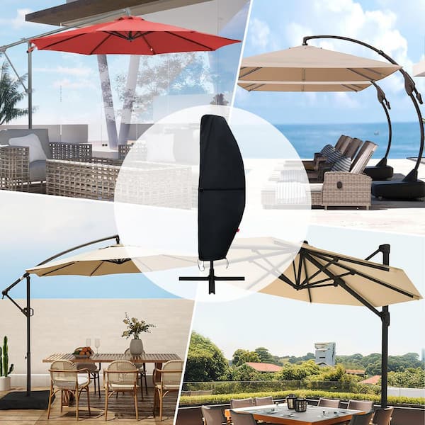 14 foot patio umbrella covers Veranda 13-Foot Water-Resistant Offset Canopy Cover UV Protection The robust material provides superior tear resistance and shields your sunshade from damaging UV rays OGETFUUR Patio Umbrella Cover with