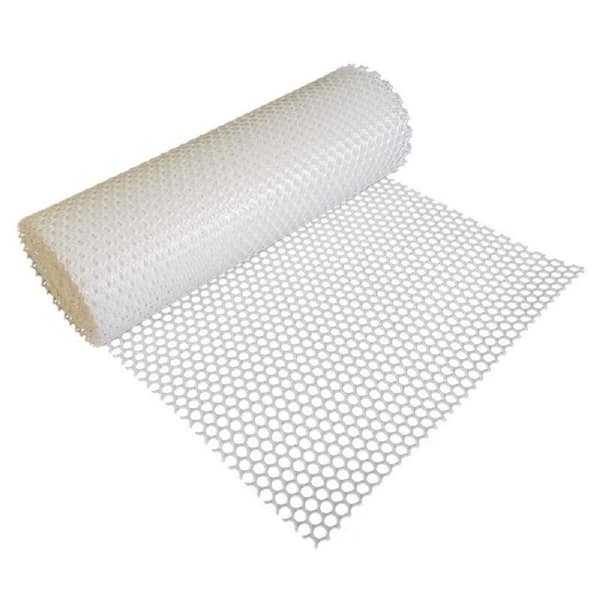Wellco 4.92 ft. x 50 ft. Chicken Plastic Net Farming Plastic Net Plastic Poultry Fence 0.7 in. mesh White