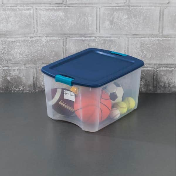 Sterilite 18 Gal. Latch and Carry Storage Bin Box Containers(12-Pack) 12 x  14467406 - The Home Depot