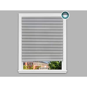 Cut-to-Size Gray Cordless Room Darkening Privacy Temporary Shades 36 in. W x 72 (4-Pack)