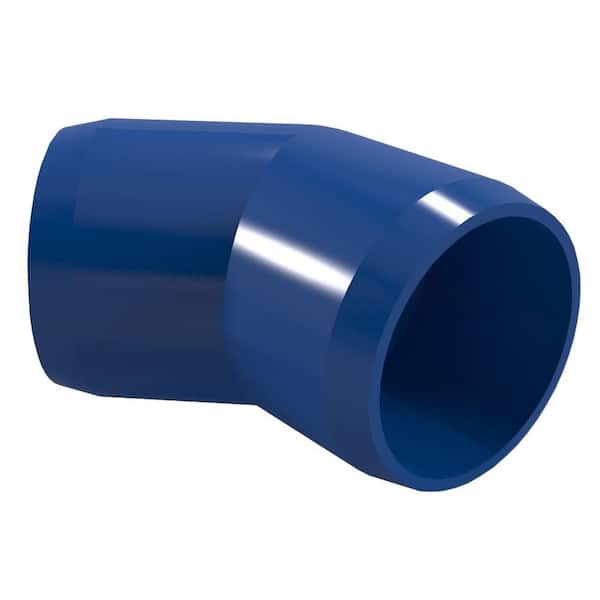 Formufit 1/2 in. Furniture Grade PVC 45-Degree Elbow in Blue