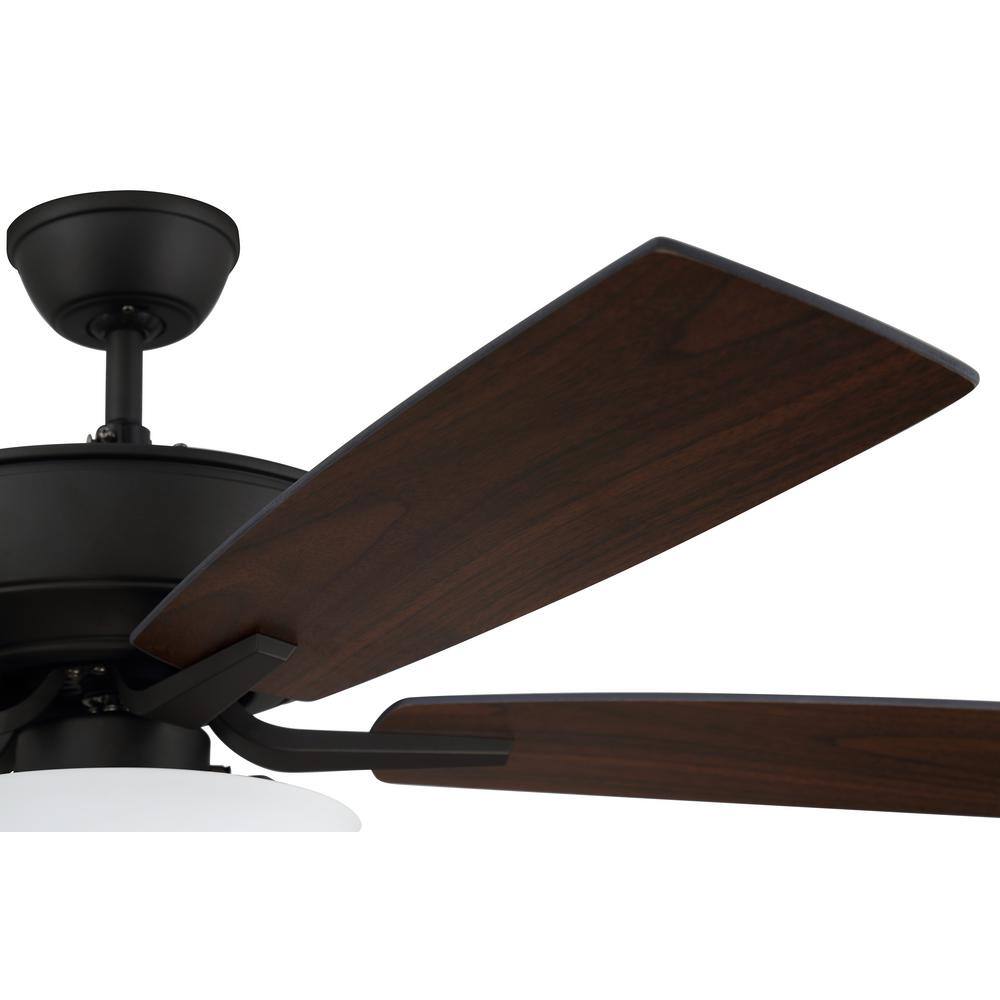 Espresso 52'' Ceiling Fan with Reversible MDF Blades and LED Light