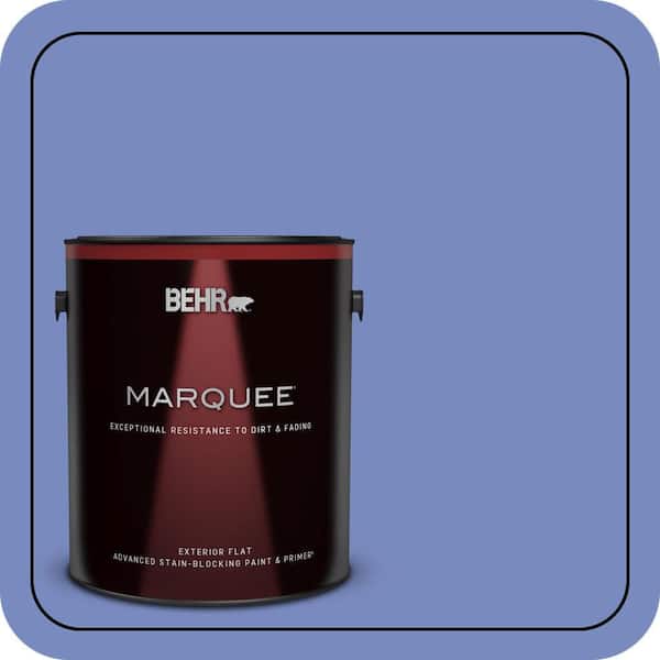 BEHR MARQUEE 1 gal. #600B-5 Larkspur Bouquet Flat Exterior Paint & Primer